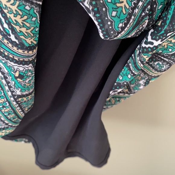 Mango green/black dress - Picture 6 of 6